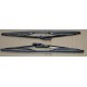 Black wiper blades (the set of 2) - Autobianchi / Fiat 