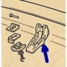 Plastic lock of hood - 126A/126A1