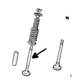 Soupape d'échappement<br>500R/126A (1973 --> 1977)