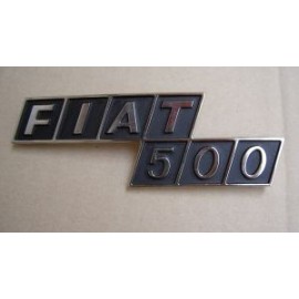 Rear type plate (metal) - 500 F / R (1968 -1975)