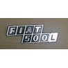 Emblema de capo posterior (plastic) - 500 L (1968 -1972)