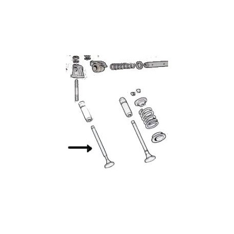 Soupape d'échappement<br>850 100 GC/GS