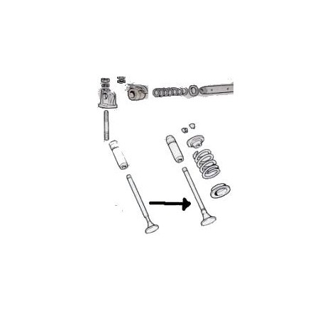 Soupape d'admission<br>850 100 G