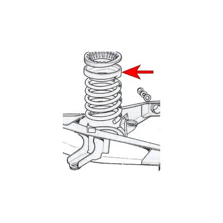 Semelle de ressort de suspension - 850 (toutes)