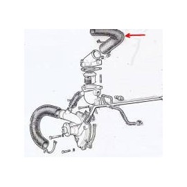 High hose of radiator - 1300/1500