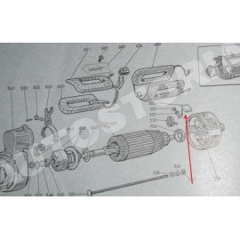 Starter motor brush - 1500 (all)