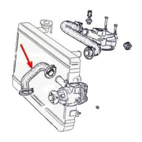 Durite - 124 Coupe , Spider (BC,BS,BC1,BS1,CC,CS,CC1,CS1) 1