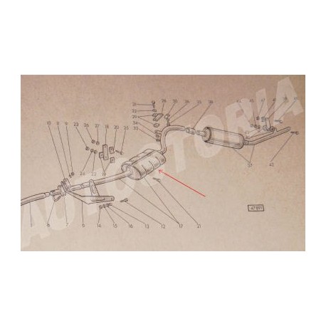 Silenciador intermedio - 1500 Spider