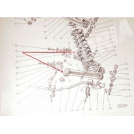 Tassello elastico dell braccio della sospensione basso<br>11