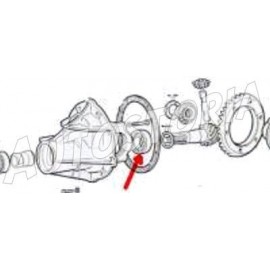 Bearing of rear differential<br>1300/1500/2300