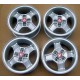 Set of 4 aluminium rims<br>Disponible sur : www.turismo-velo