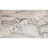 Joint de capote Fiat 1200 - 1500 cabriolet