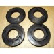 Rubber bumper pad (the set of 4 pieces )- Fiat 1200 Spider ,