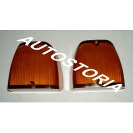 Tapa de lampara trasera naranja (los dos)Fiat 1100 Trasformabile / 1200 Trasformabile