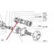 Entretoise de roulement Arrière - Fiat 500 toutes / 600 toutes / 126 toutes