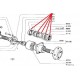 Kit de roulement Arrière (pour un côté) - Fiat 500 toutes / 126 toutes