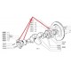 Coussinets de paliers (les 2)500N/D/F/L/R/126A/126A1/126