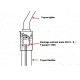 Tubo flexible de frenos anterior - 500 N/D/F1 (1957 - 1968)