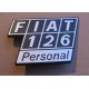 Emblema espalda - Fiat 126 Personal