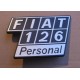 Monogramme Arrière de Fiat 126 Personal