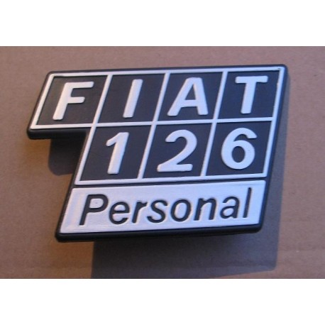 Monogramme Arrière de Fiat 126 Personal