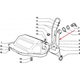 Fuel filler pipe - 126A/126A1