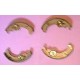 4 brake shoes (for 2 wheels) - 500 F/L/R/126A