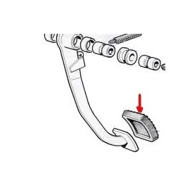 Caucho del pedal del freno - 1800B/2300